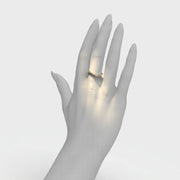 White Gold Ring "Bare Souls. Sole Shank"