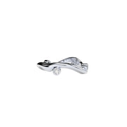 White Gold Ring with Diamonds "Bare Souls. Sole Shank"