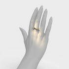Rose Gold Ring with Diamonds "Bare Souls. Sole Shank"