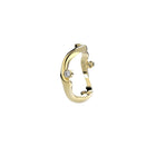 Yellow Gold Ring with Diamonds "Bare Souls. Sole Shank"