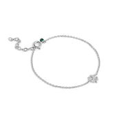 Silver Bracelet "Four-Leaf Clover"