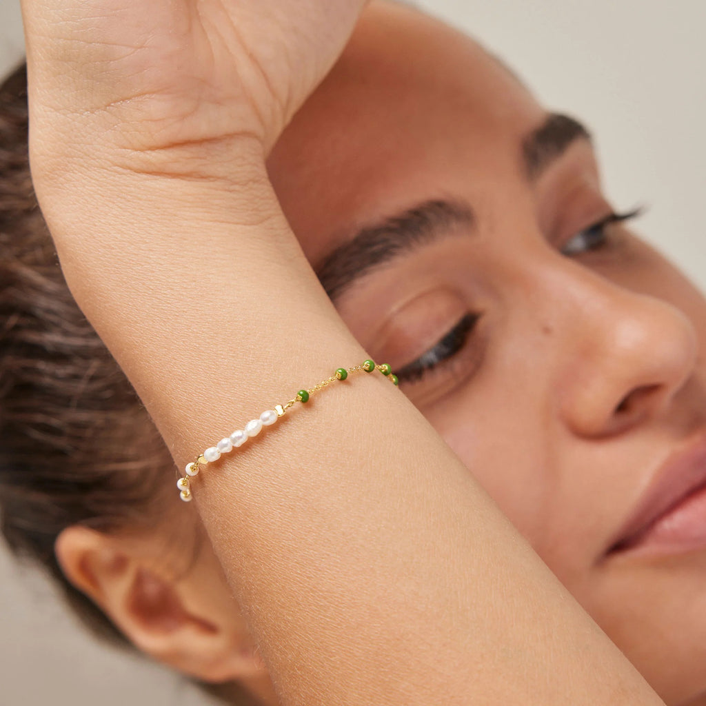 Auksuoto sidabro apyrankė „Lola Perla Dreamy“