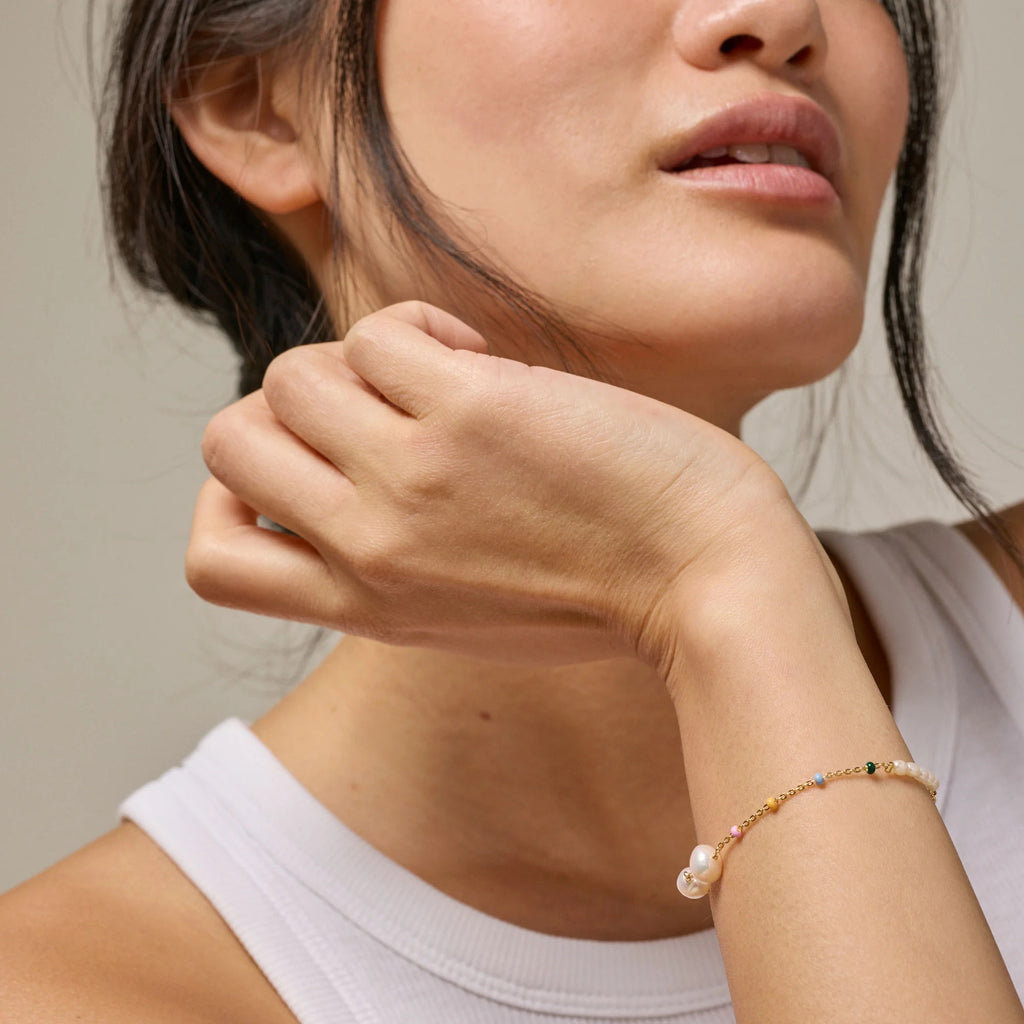 Auksuoto sidabro apyrankė „Lola Perla Dreamy“