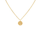 Gold Plated Silver Necklace with Diamonds "Written in the Stars"