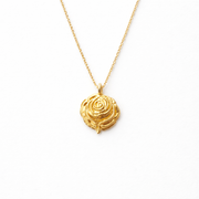 Pure Yellow Gold Necklace "Rose"