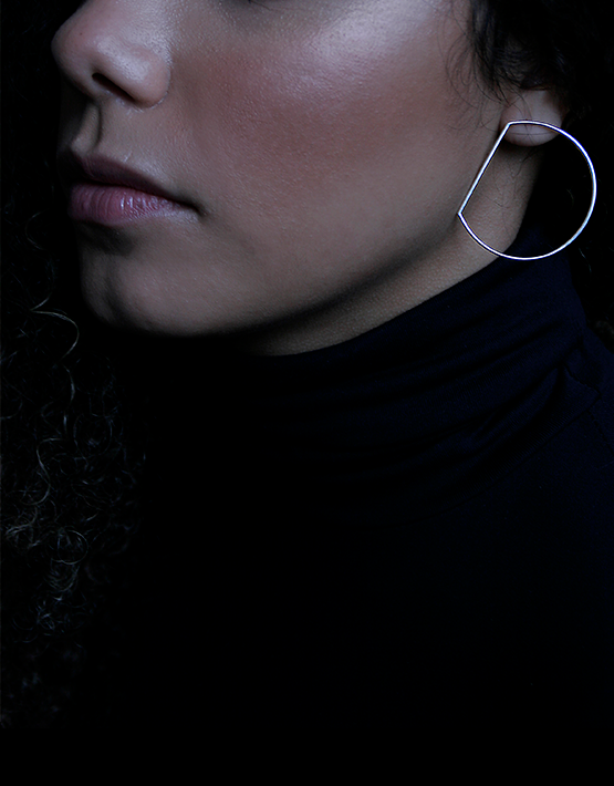 Gold Plated Earrings "DD"