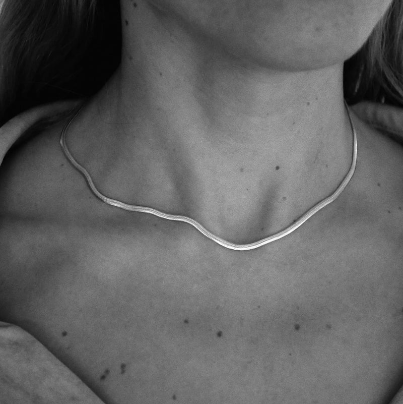 Silver Necklace "Flow"