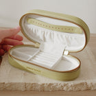 Oval Olive Jewellery Case
