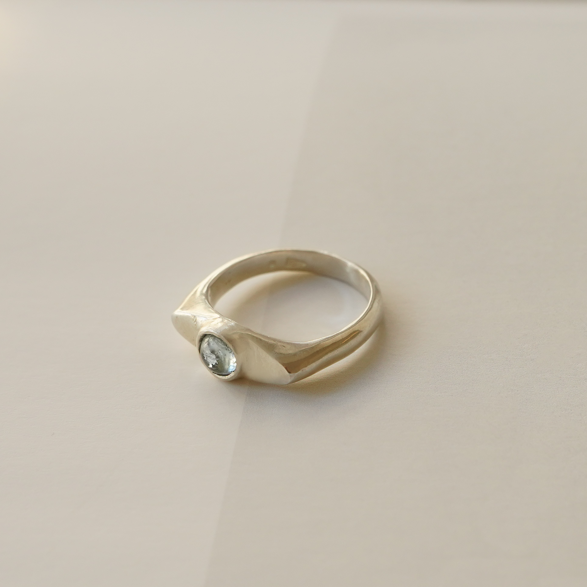 Silver & Aquamarine Ring "Vitamin B"