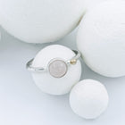 Silver Ring with Quartz "Feel Pink"