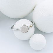 Silver Ring with Quartz "Feel Pink"