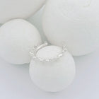 Silver Ear Cuff "Coral Circle"
