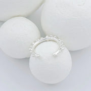 Silver Ear Cuff "Coral Circle"