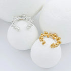 Silver Ear Cuff "Coral Loop"