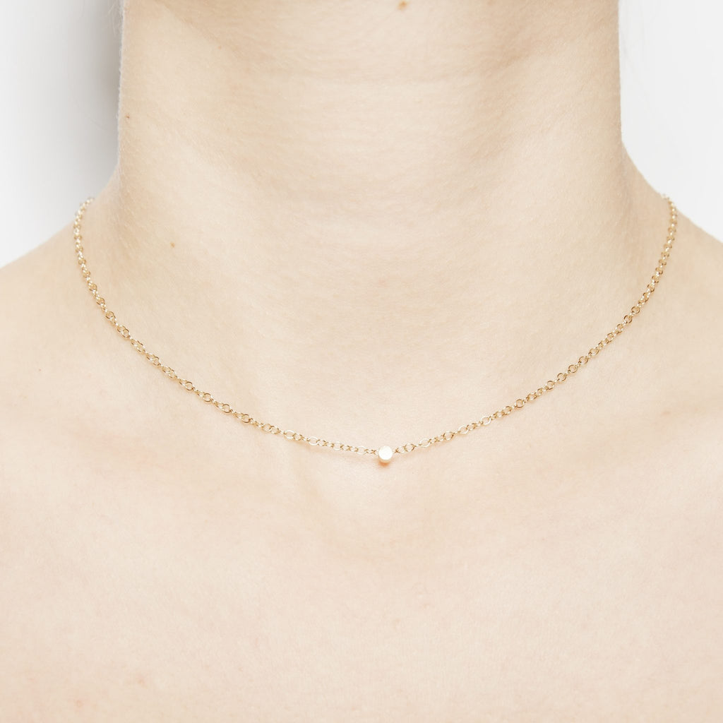 18k Yellow Gold Necklace "Dot"