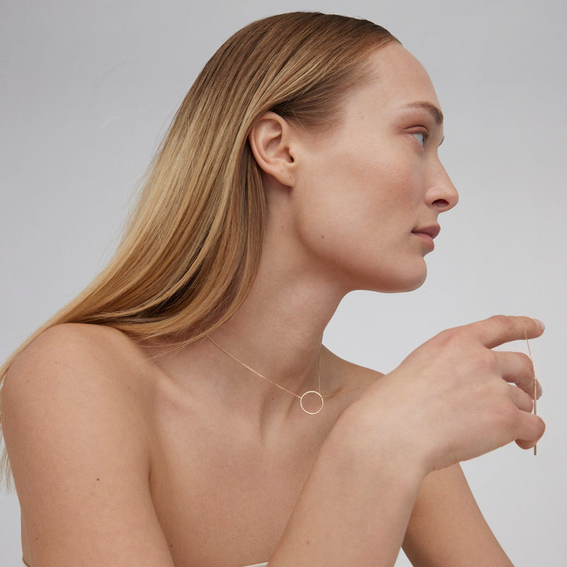 Yellow Gold Necklace "Form"