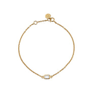 Gold Plated Silver Bracelet with Topaz "Daydream"