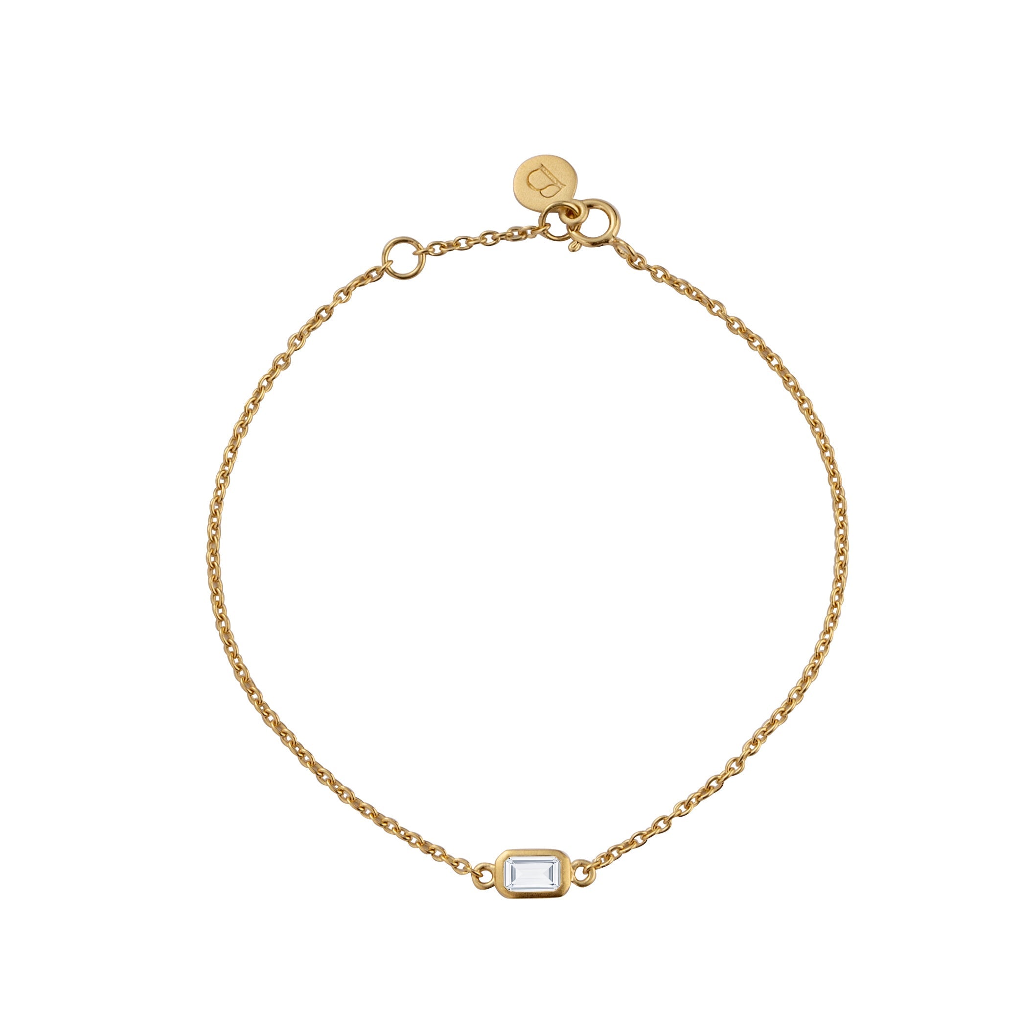 Gold Plated Silver Bracelet with Topaz "Daydream"