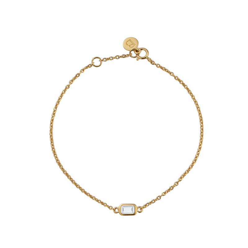 Gold Plated Silver Bracelet with Topaz "Daydream"