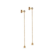 Gold Plated Silver Earrings "Balloon"
