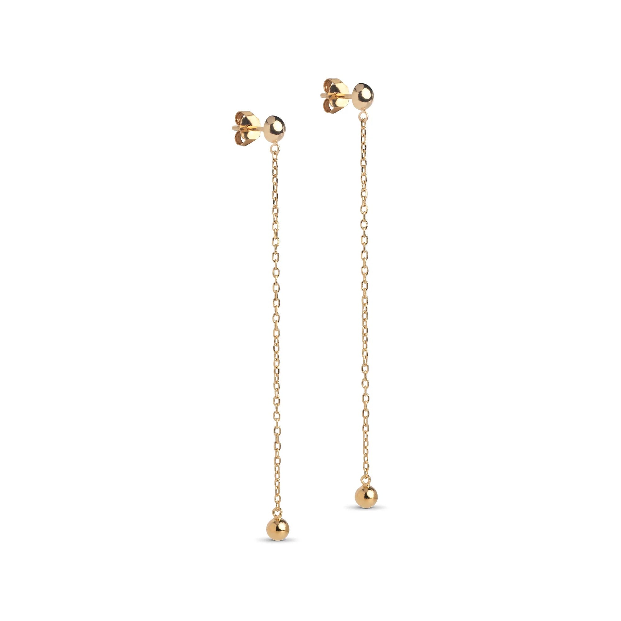 Gold Plated Silver Earrings "Balloon"