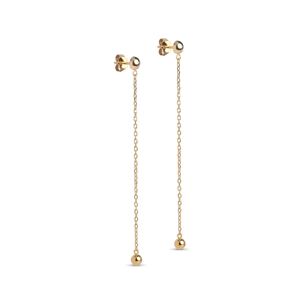 Gold Plated Silver Earrings "Balloon"