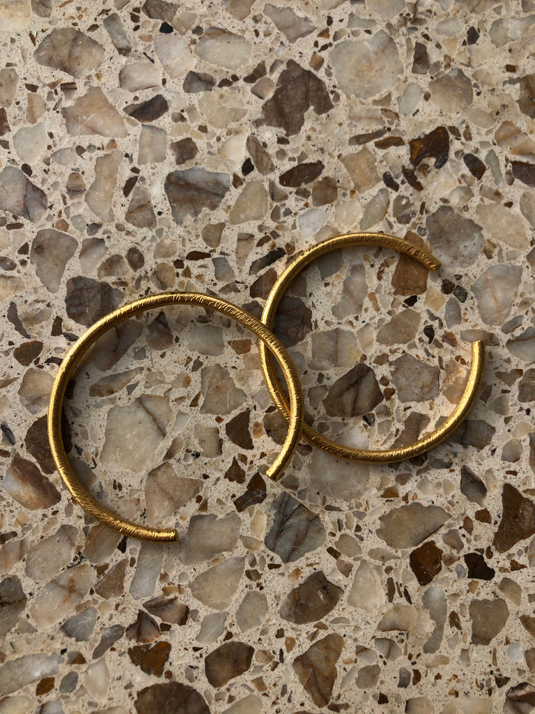 Gold Plated Silver Bangle "Morning Sun"