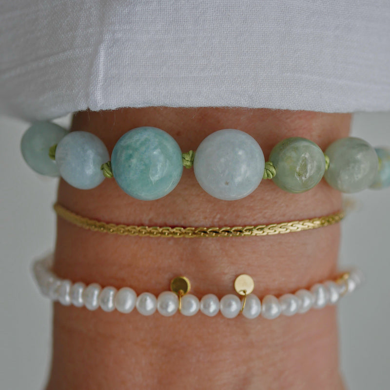 Silver Bracelet with Pearls "Capri"