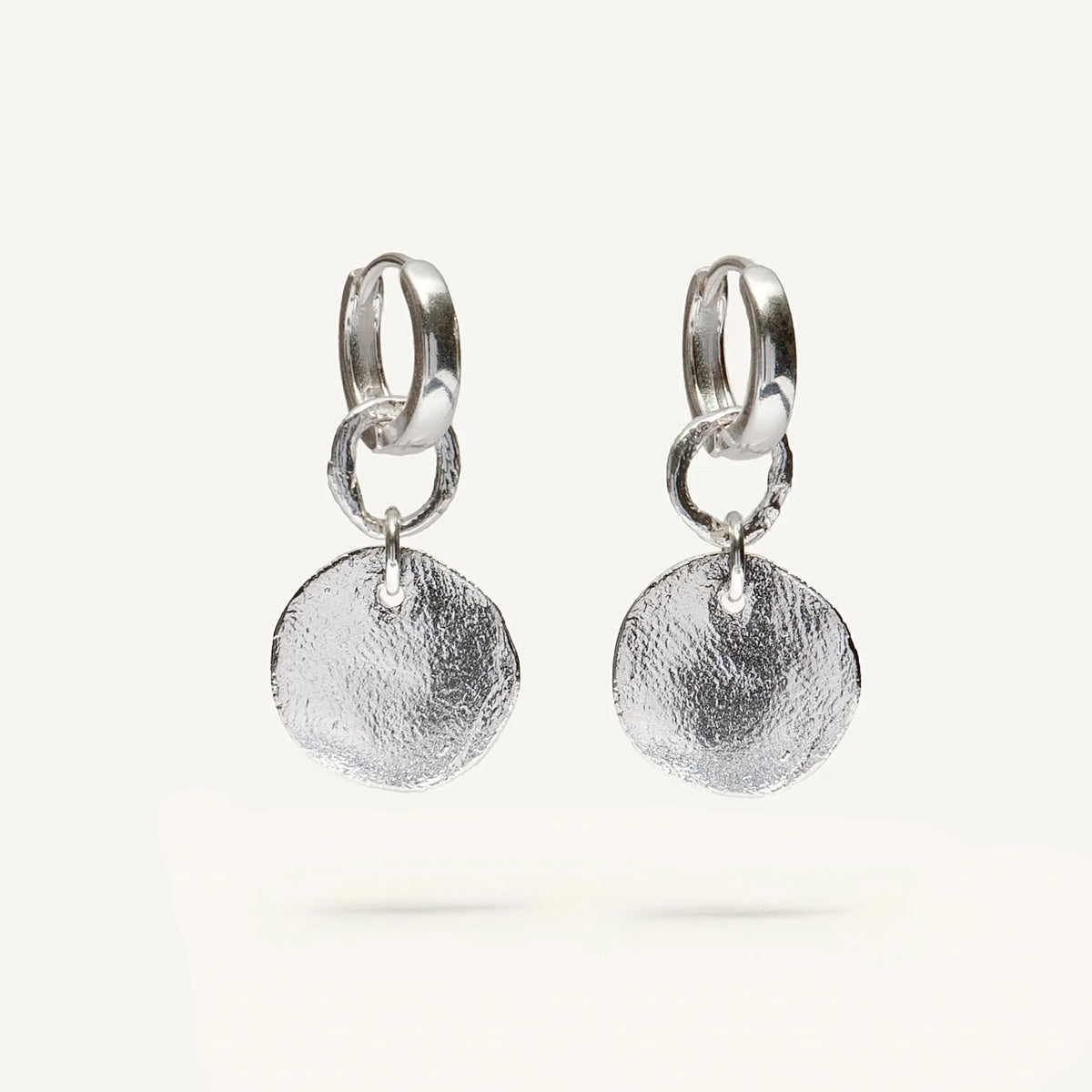 Silver Earrings "Fingerprint"