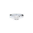 Exclusive engagement ring handcrafted in solid white gold. Set with the finest quality laboratory-made diamond in solitaire setting.