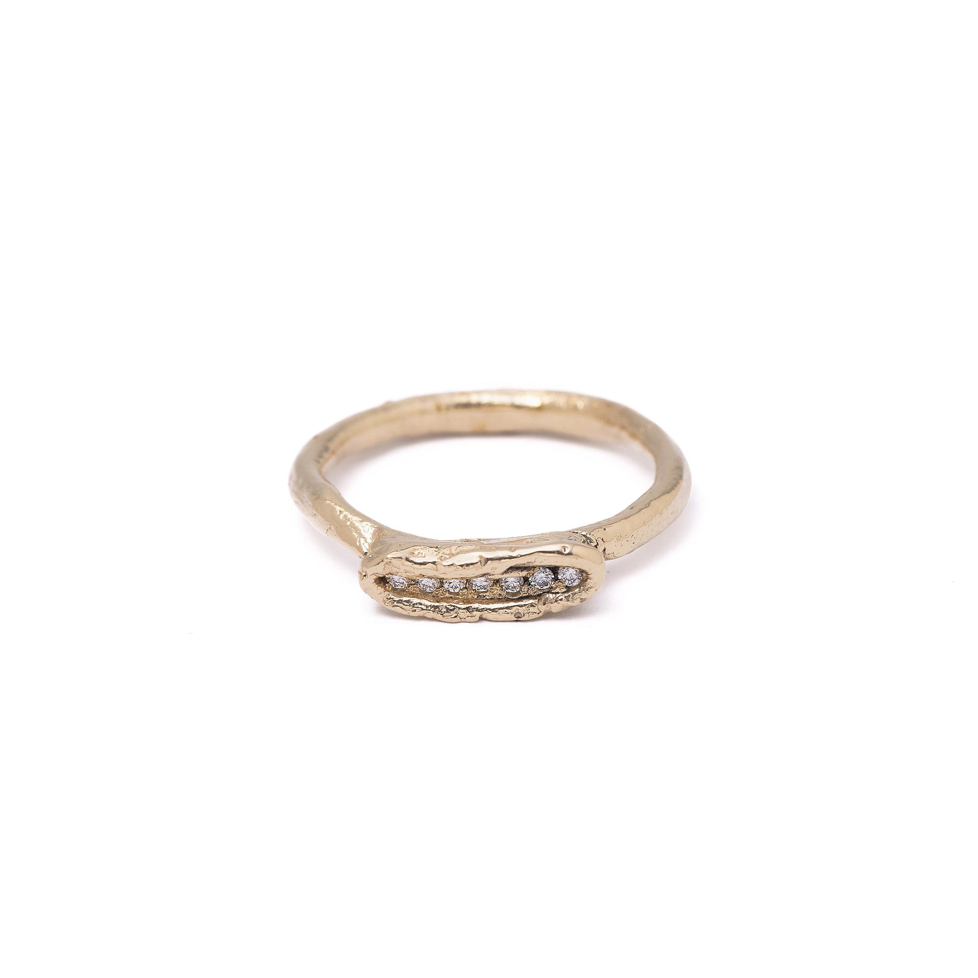 Yellow Gold Ring with Diamonds