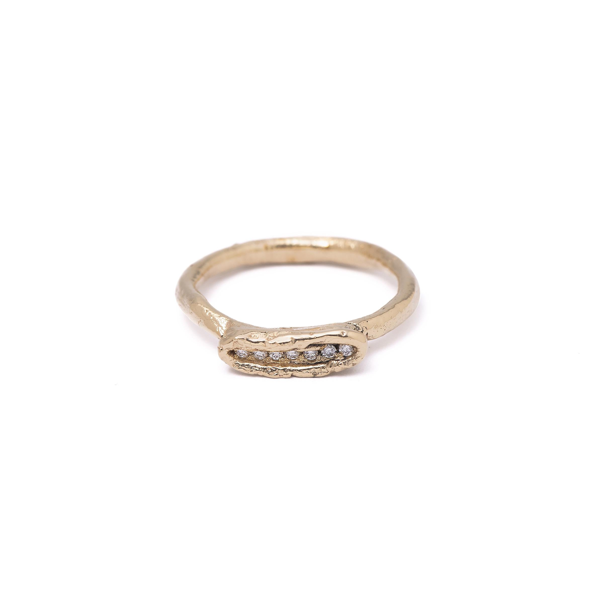 Yellow Gold Ring with Diamonds