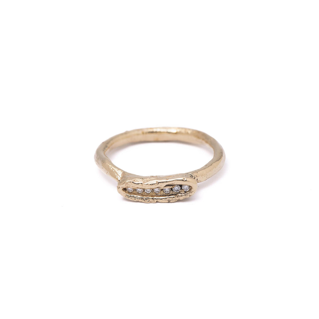 Yellow Gold & Diamond Ring "Body"