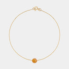 Gold Bracelet with Amber "Planètes d’Ambre", Big