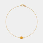 Gold Bracelet with Amber "Planètes d’Ambre", Big