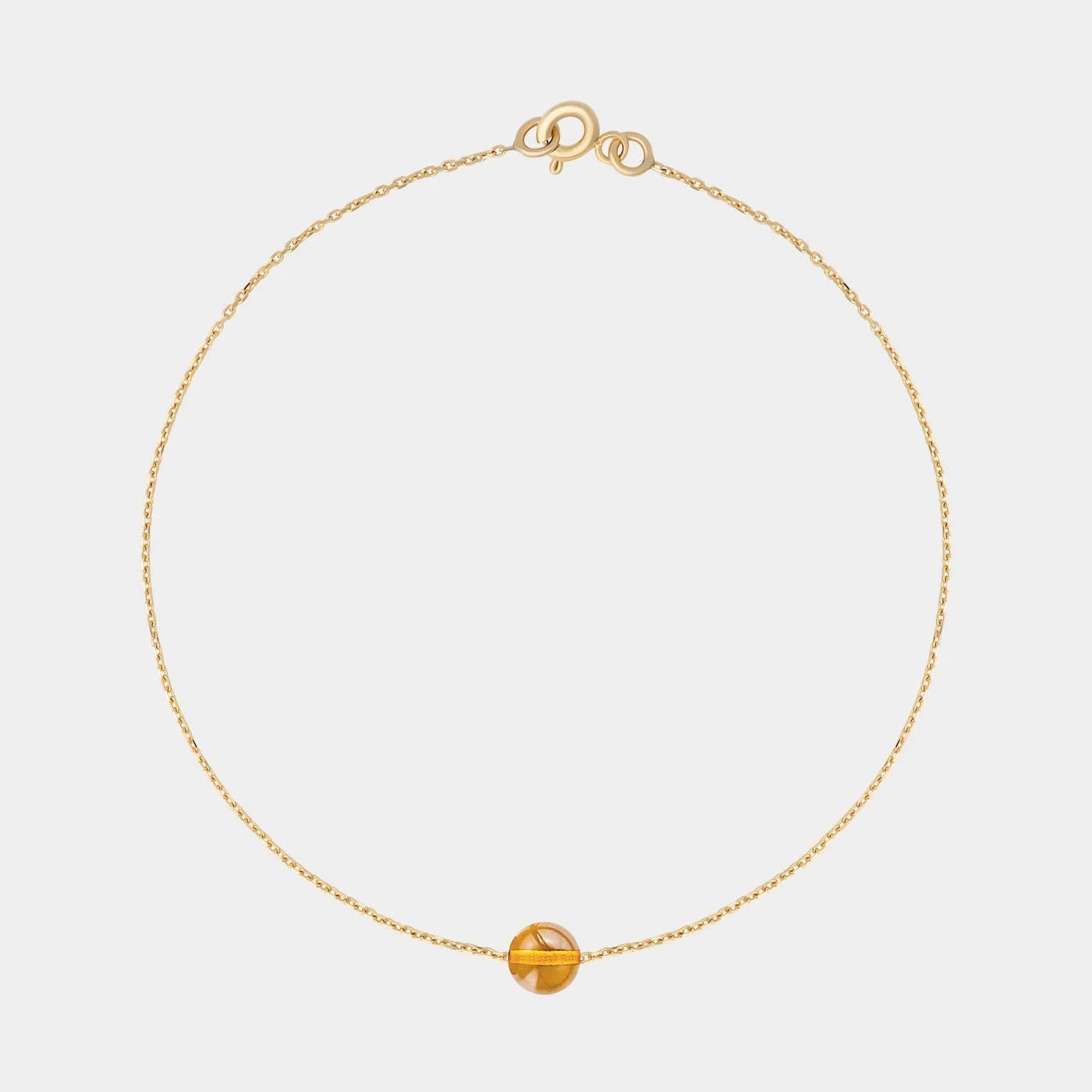 Gold Bracelet with Amber "Planètes d’Ambre", Big