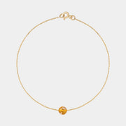 Gold Bracelet with Amber "Planètes d’Ambre", Big
