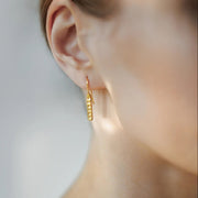Gold Plated Silver Earrings "Aetherii Ignes / Celestial Fire”