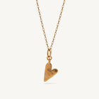 Gold Plated Silver Necklace "Handcrafted Heart"