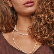 Gold Plated Silver Necklace with Pearls "Sonja"