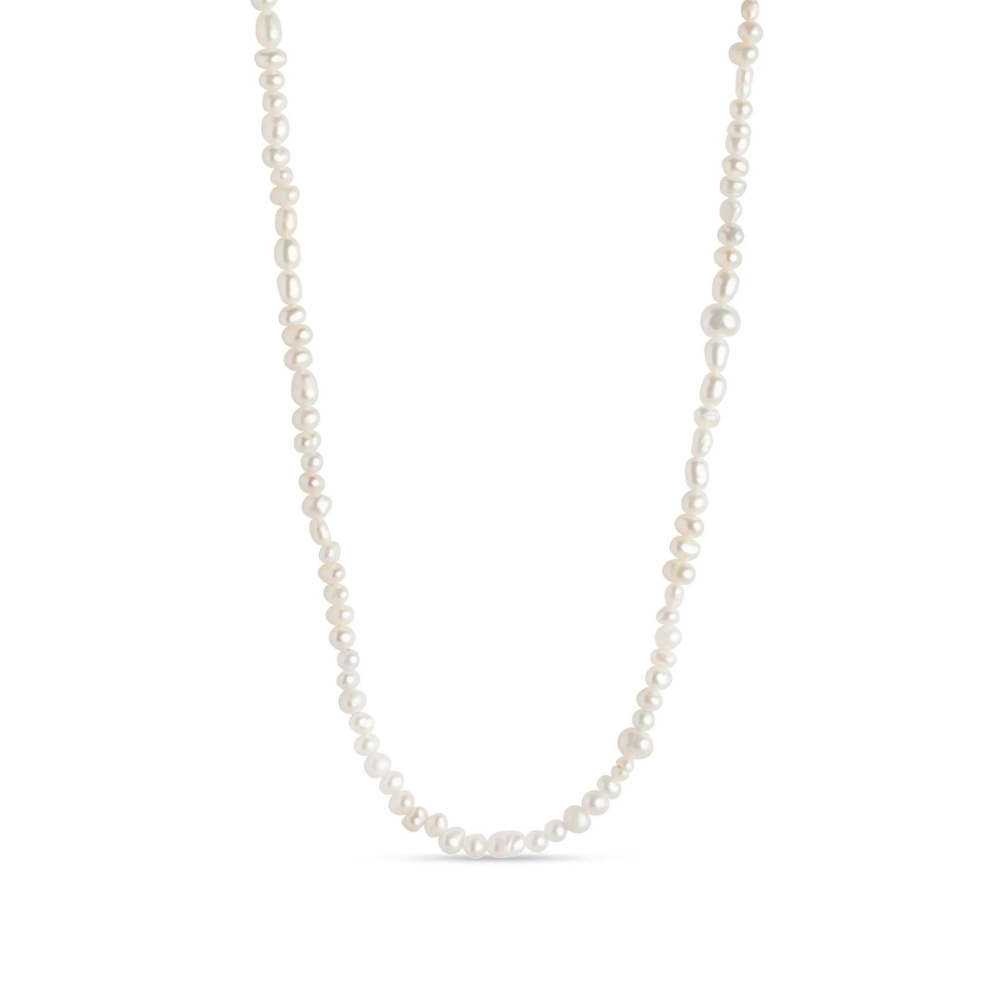 Gold Plated Silver Necklace with Pearls "Sonja"