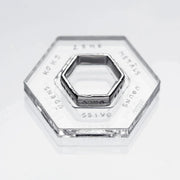 Silver Ring "Amicus Cognoscitur Amore, More, Ore, Re / You can recognize a true friend from affection, behaviour, words and deeds"