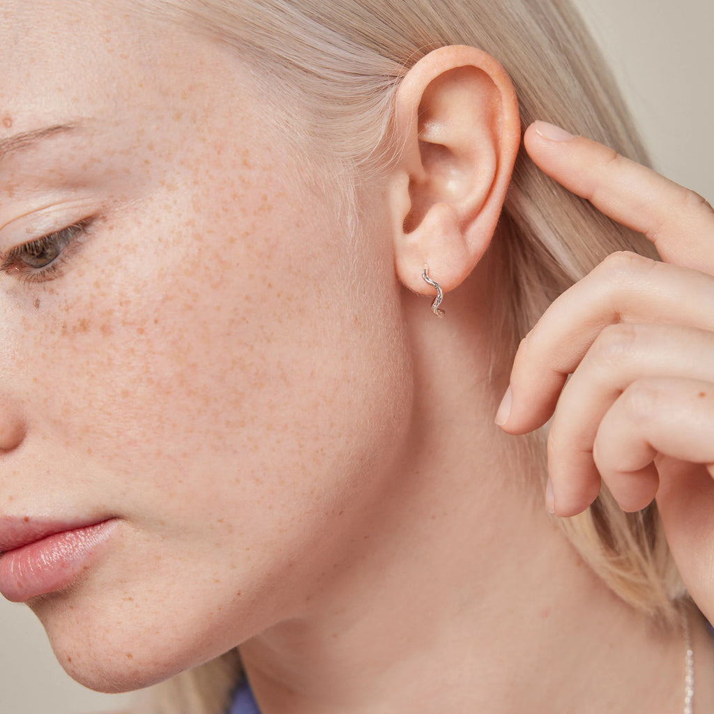 Silver Hoop Earrings "Holly”