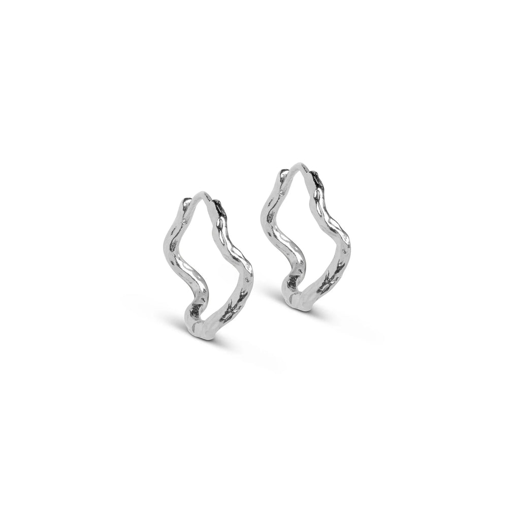 Silver Hoop Earrings "Holly”