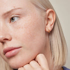 Gold Plated Silver Hoop Earrings "Holly”, small