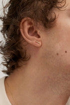 Yellow Gold Earrings "Form", 9 mm