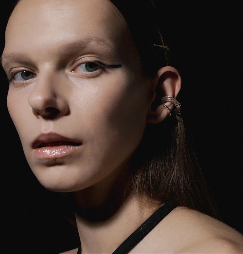 Gold Plated Silver Ear Cuff "EG_03"