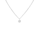 Silver Necklace with Diamond "North Star"