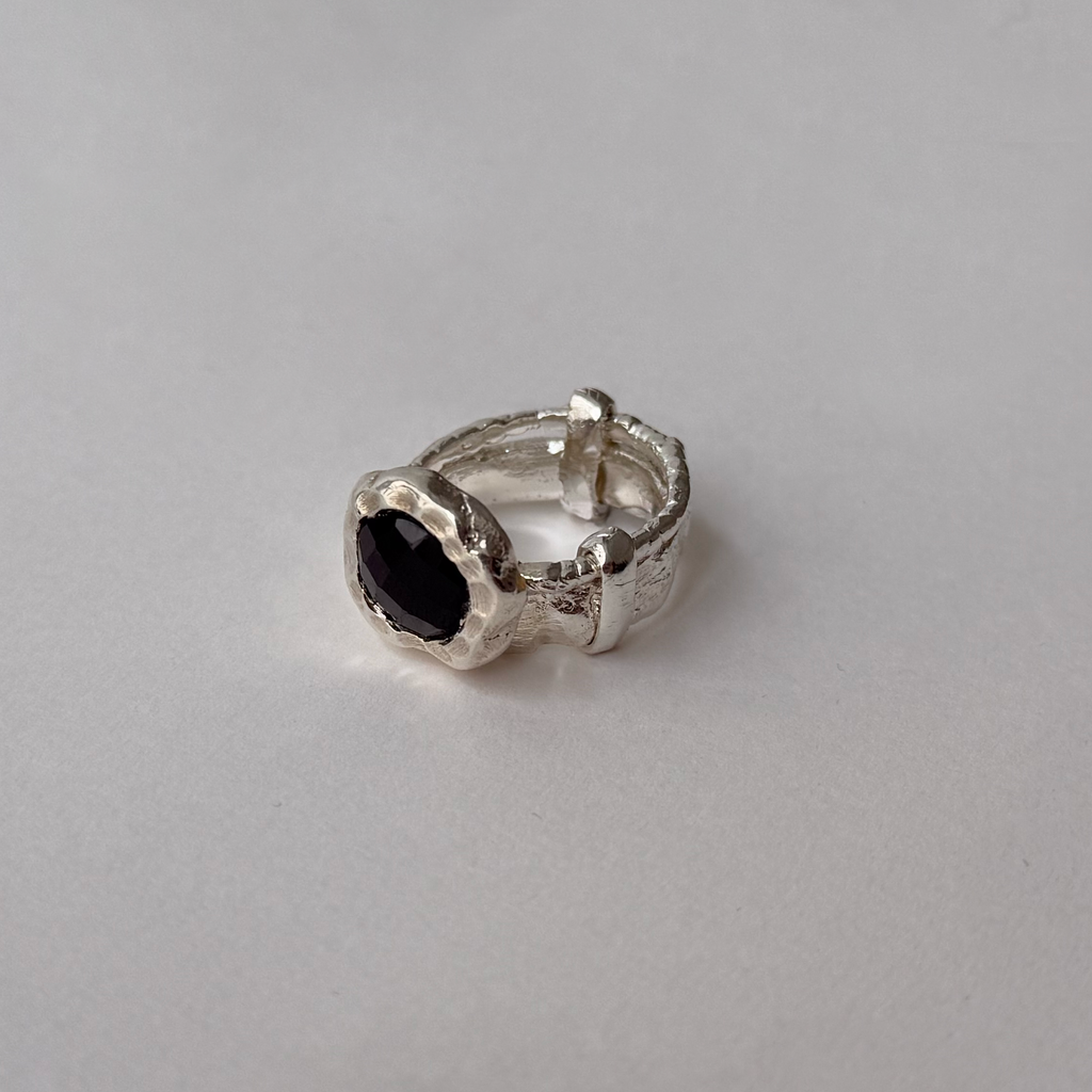 Silver & Onyx Ring