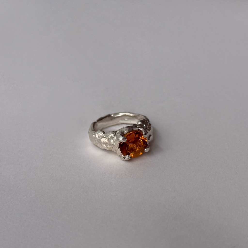 Silver & Citrine Ring